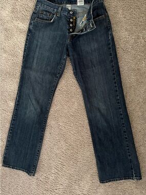 Lucky Jeans washed Dark Blue Women’s Straight-Leg